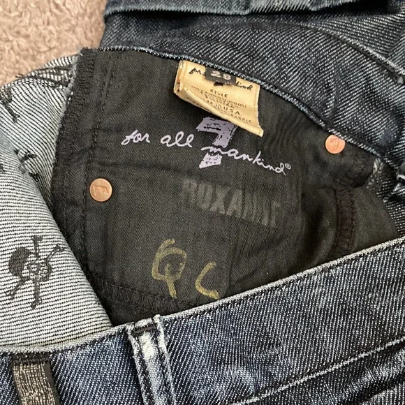 7 for all mankind Roxanne Skull Size 28 - Picture 6 of 8